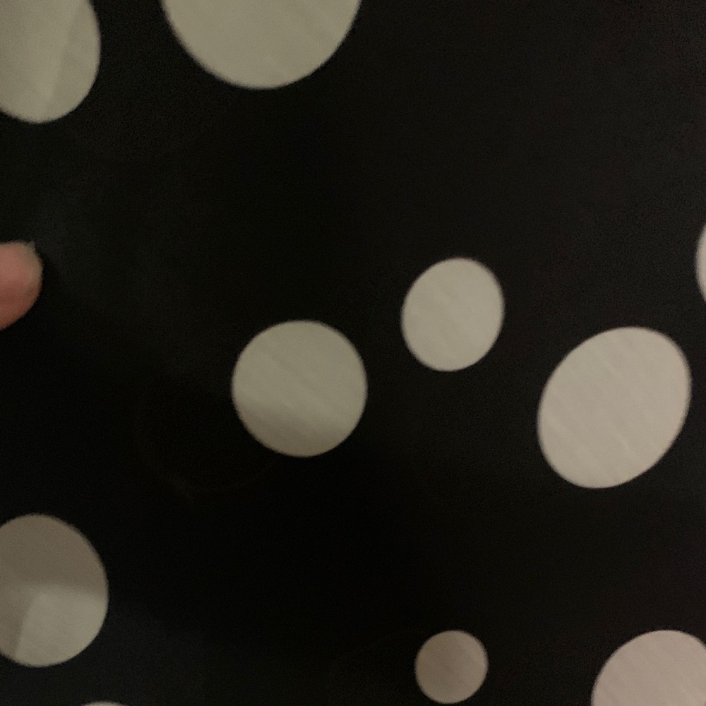 Dress Barn Black and White Polka Dot Midi Dress - Picture 6 of 9